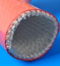 China Fire sleeve   Silicone rubber fiberglass sleeving supplier on sale