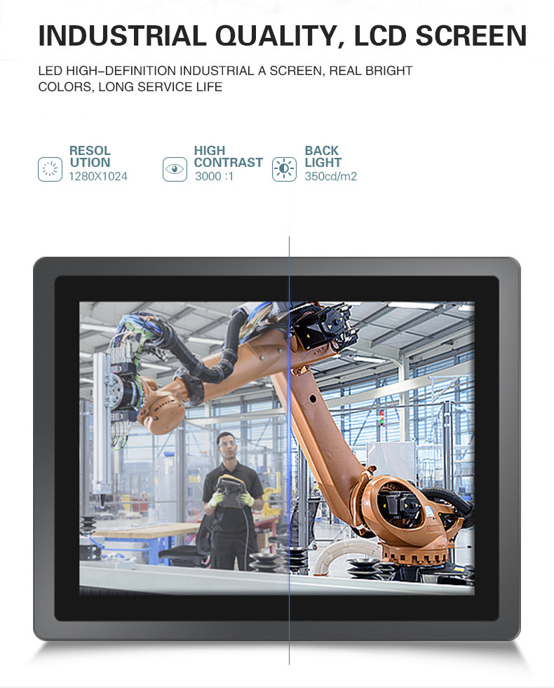 FCC Hanging Digital Signage 21 Inch Industrial Capacitive Touch Android All In One Computer