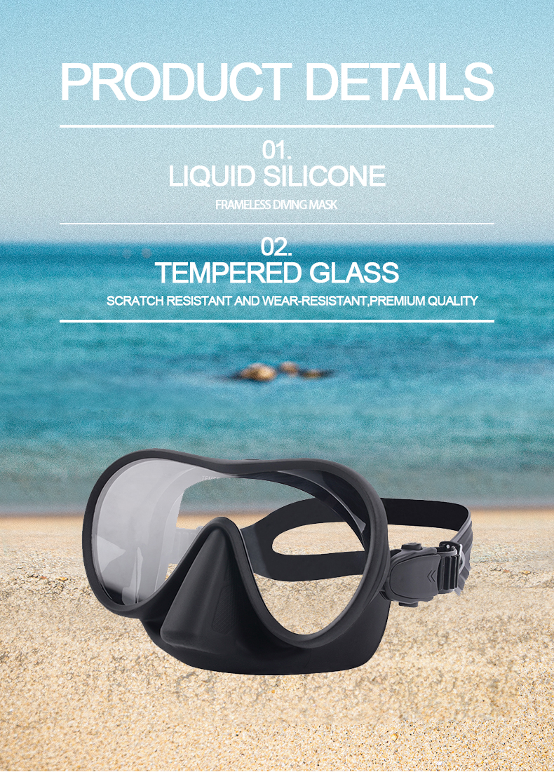 Frameless Cressi Freediving Goggles Swimming Snorkel Mask Scuba Equipment
