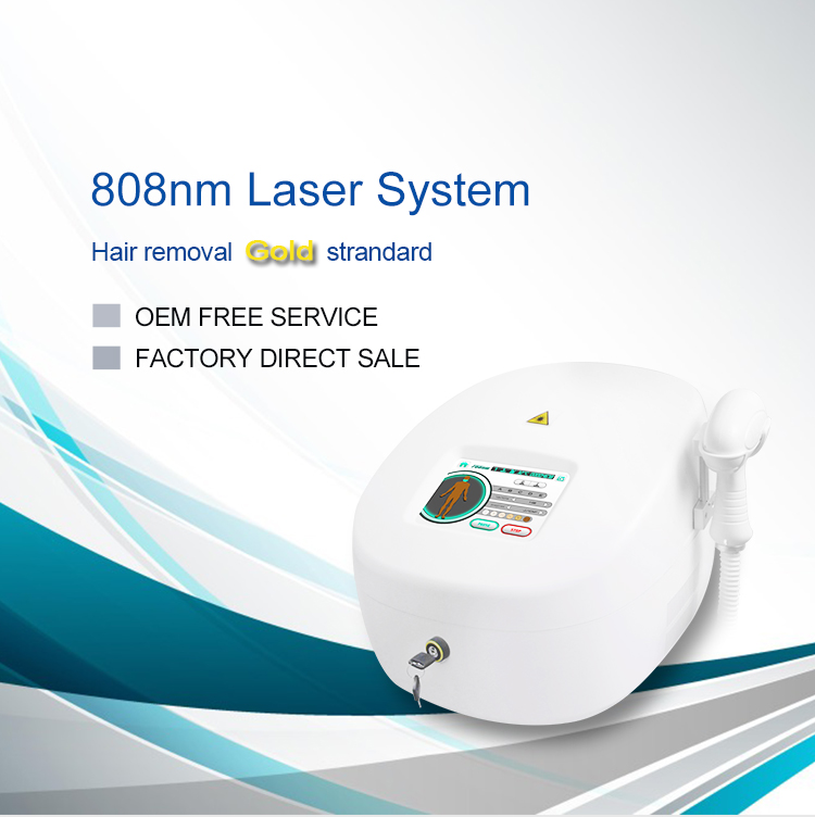 Clinical 808nm Diode Laser System Machine Desk Type 600W For Hair Removing