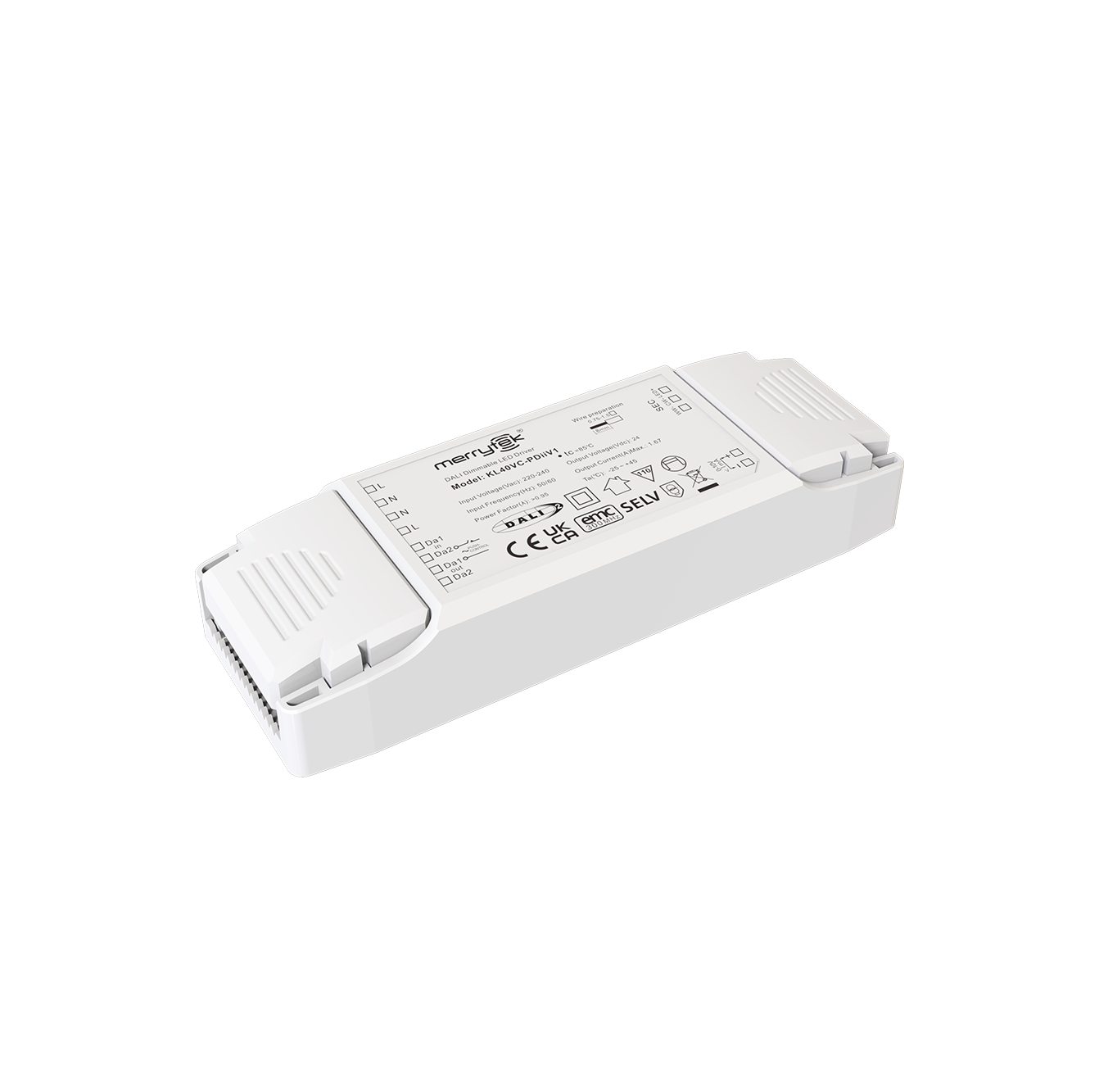 40W 24 volt dimmable led driver DALI DT8 led strip dimmable driver with 5-year