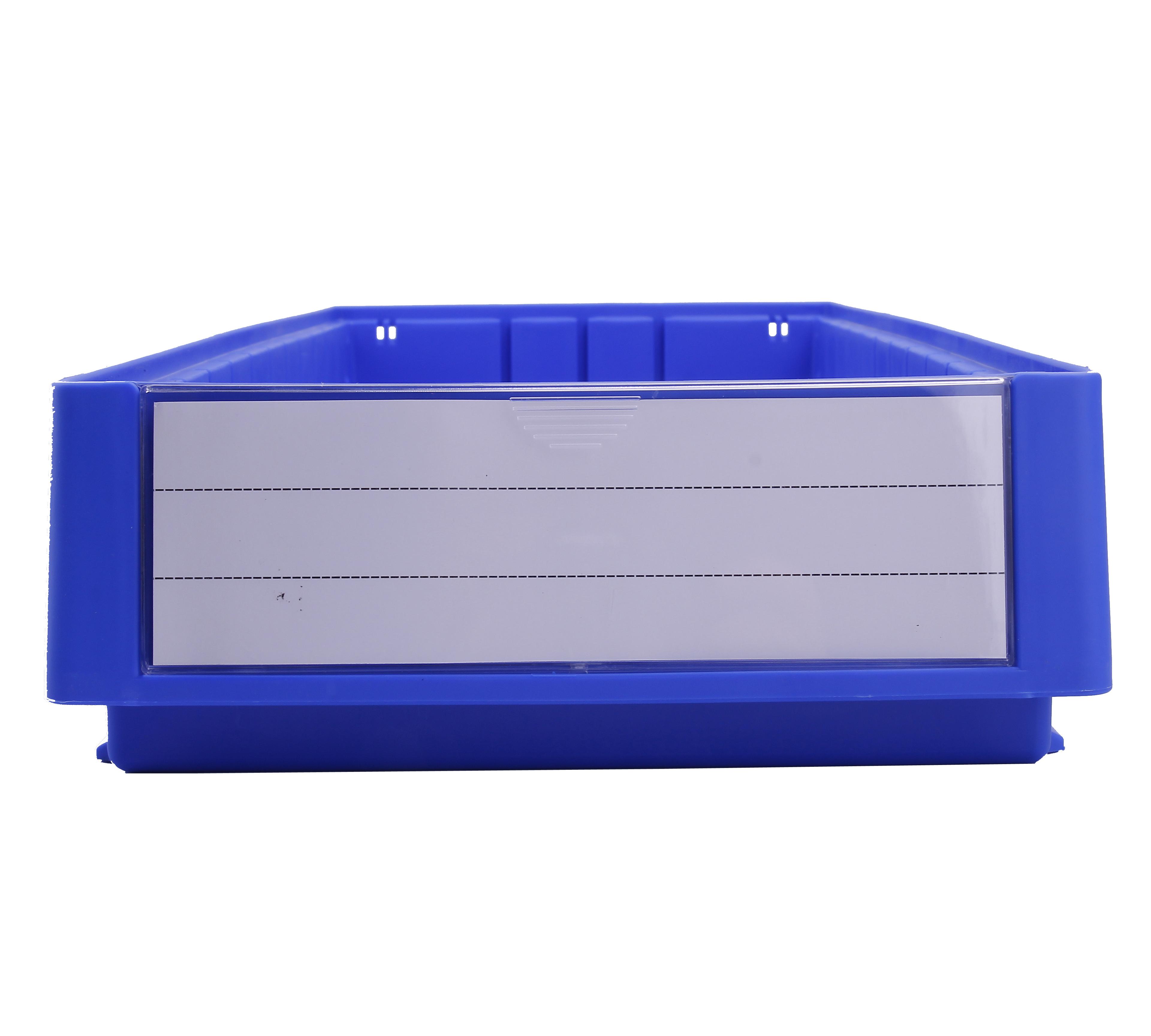 Convenient Solid Box Style Eco-friendly PP Stack Bin Tools Storage Shelf with Divider