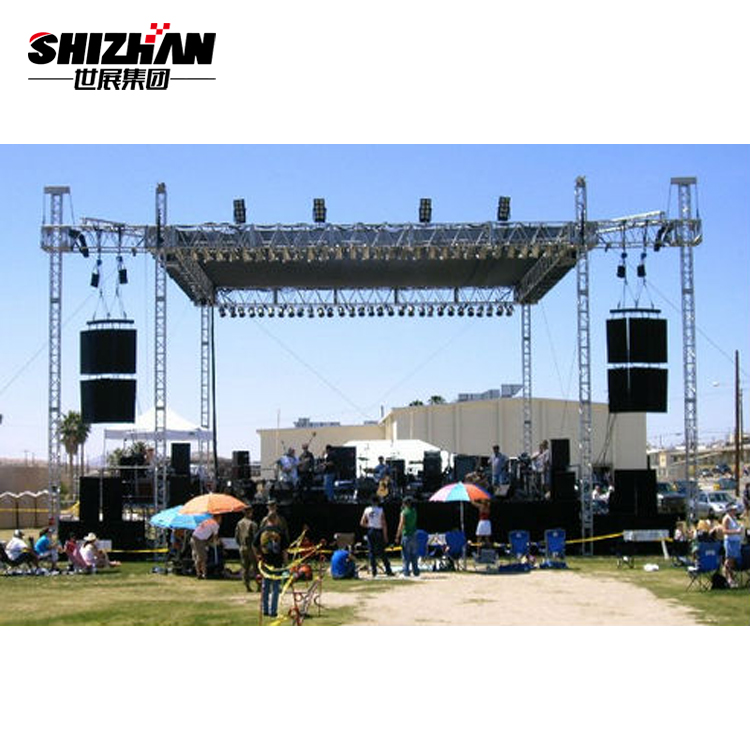 Alloy Lighting Flat Aluminum Stage Truss System Design 350*350mm