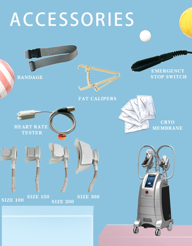 LF-202 4 handles fat reduce cryotherapy cryolipolysis slimming machine for sale