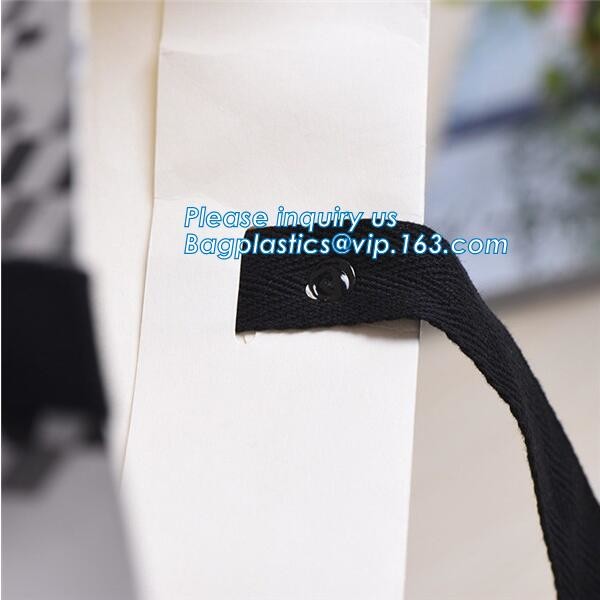 Luxury paper bags with handles Different Sizes,250gsm art paper shopping carrier bag custom printing with handle rope