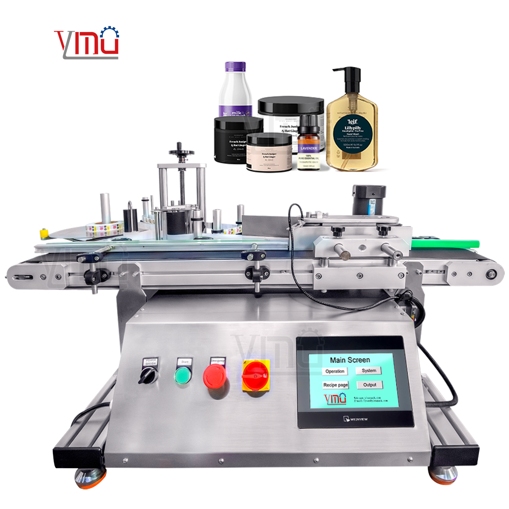 YIMU Desktop Automatic Labeling Machine For Flat Top And Bottom Plane