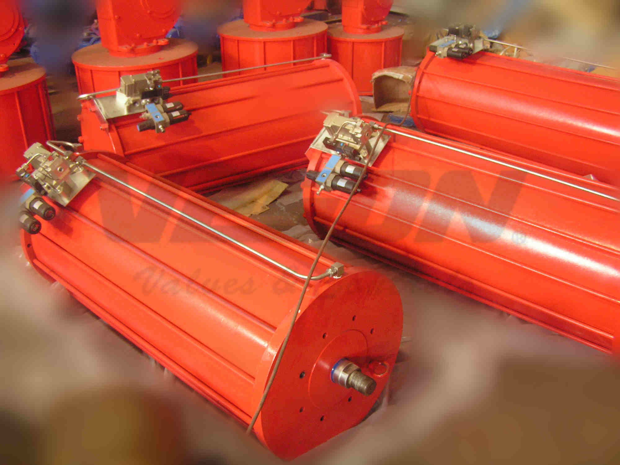 High Speed Linear Valve Actuator  with air tank/ Pneumatic Cylinder Valve Actuator For Gate Valves