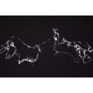 Marble Look Black Artificial Cararra Quartz Stone Slab Easy Clean