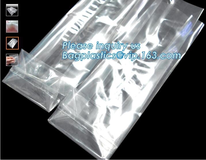 polypropylene Crystal Clear Cello Bags flat square block bottom opp bag,candy opp square bottom cello bag bagease packag
