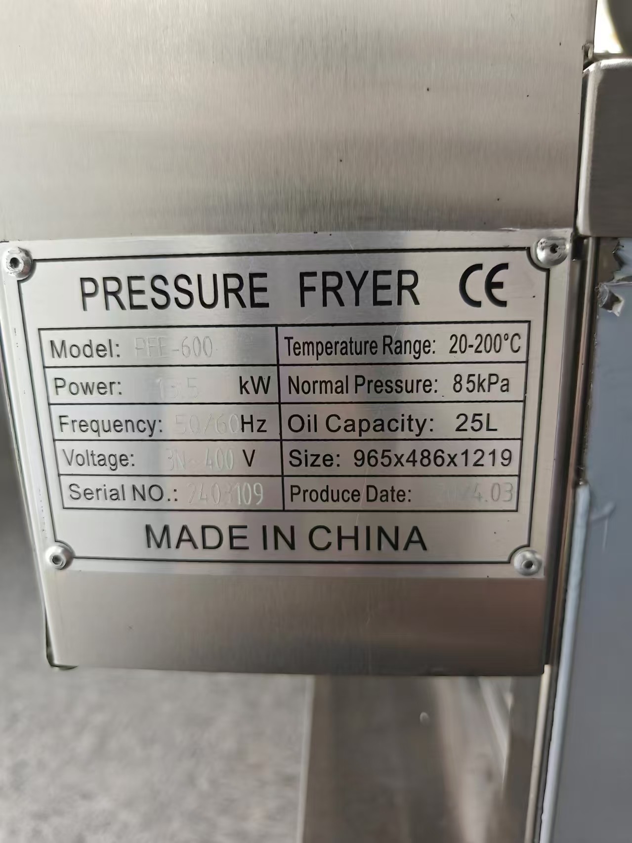 Compute Panel Electric 4HD 13.5KW Broast Frying Machine Chicken Pressure Fryer
