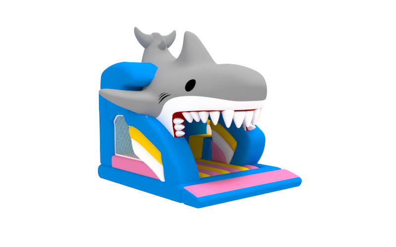 Kids Play Fun Shark Themed Inflatable Bouncy Castle Fun Combo