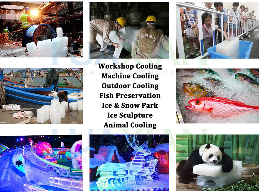 Carbon Steel Ice Block Making Machine Air Cooled 25kgs Blocks 5 Ton Salt Water