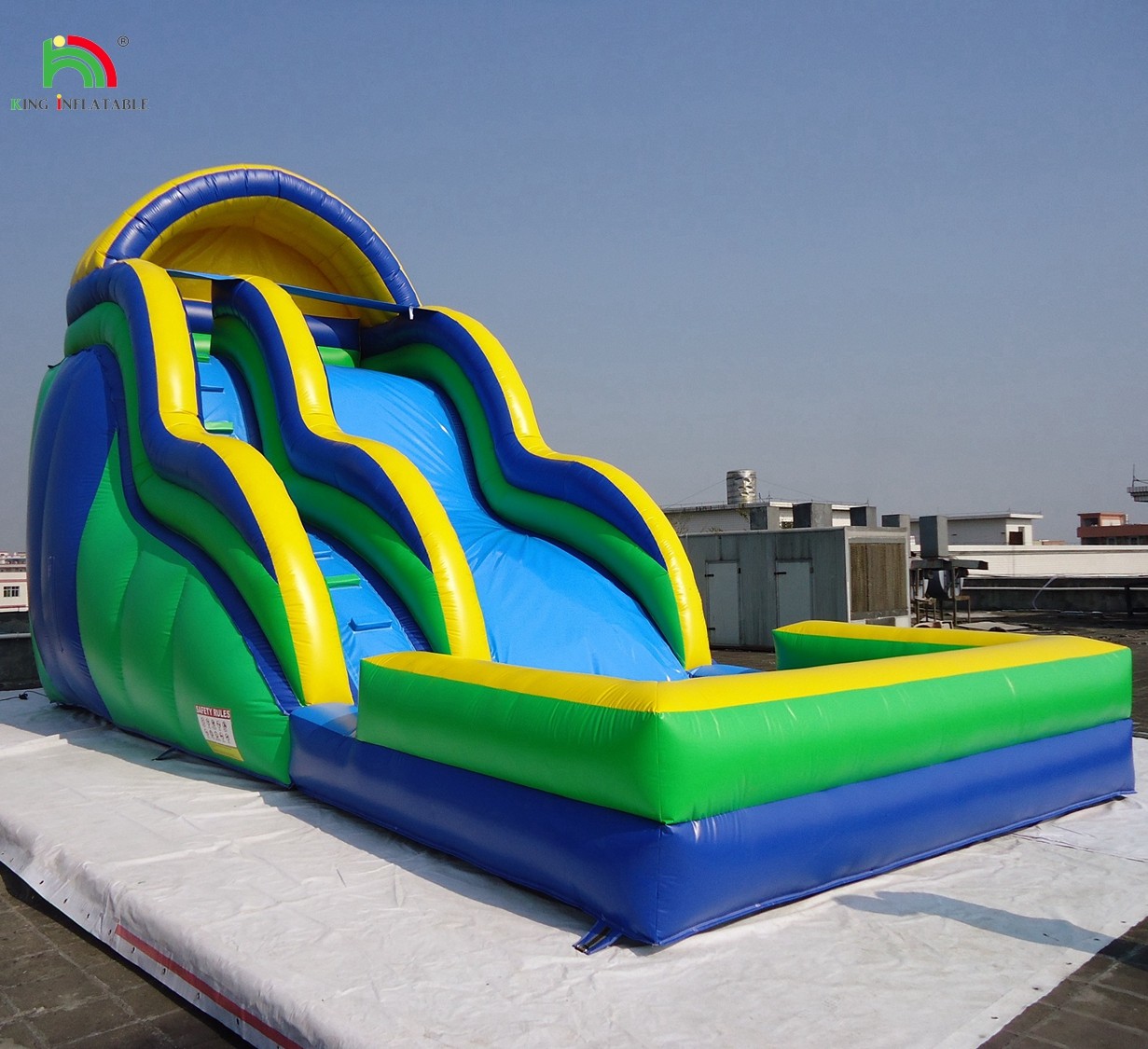 Commercial Inflatable Bounce House with Water Slide Kids' Jumping Castle