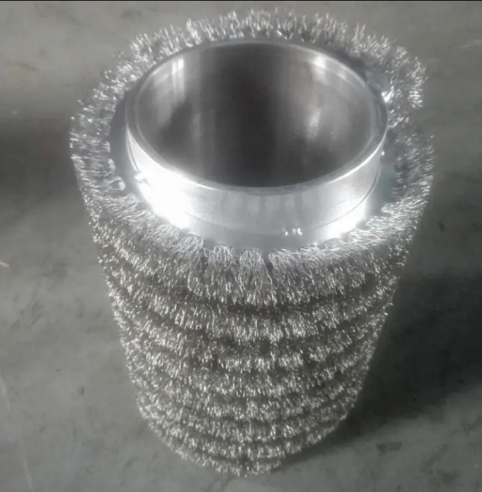 Stainless Steel Wire Brush Roller for Petroleum Pipeline Cleaning