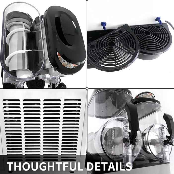 12Lx3 Tank Quality Slushie Machine Commercial Slush Frozen Drink