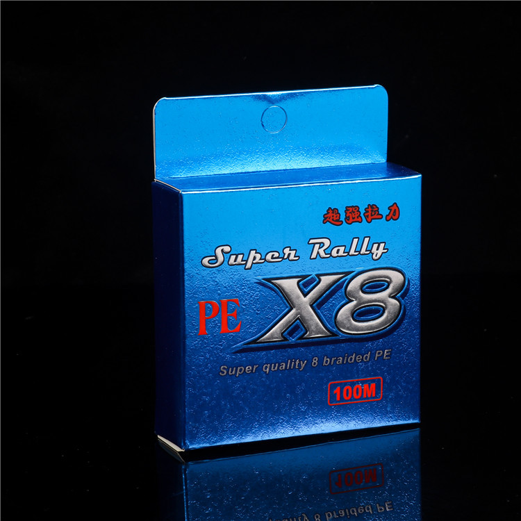 Fishing Gear Packaging Custom Folding Fishline Cardboard Paper Box with Custom Design
