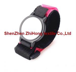  Adjustable Hook And Loop Fastener Straps / Nylon Webbing Wrist Watch Straps Manufactures
