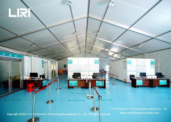 20 Meter Width Emergency Medical Tents Aluminum Frame Outdoor Vaccination