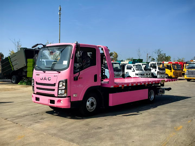 Customized JAC 4x2 Right Hand Driver 6 Tons One Tow Two Tow Wrecker Truck for Roadside Assistance