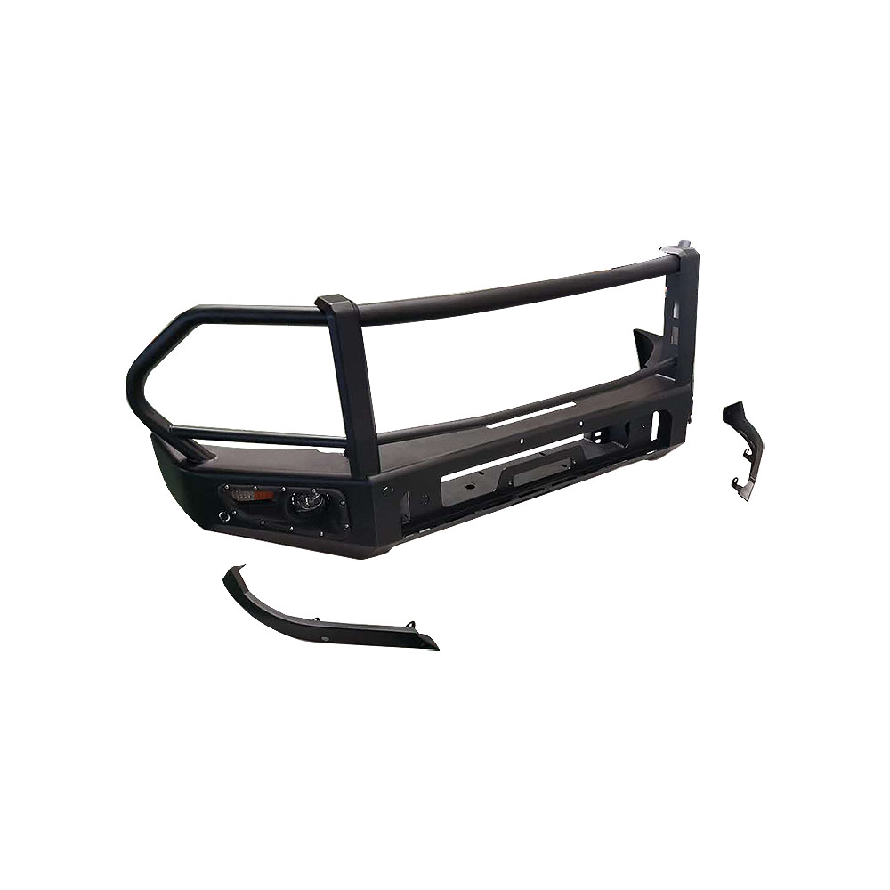 Black Powder Coat Off Road Aluminum Stainless Steel Front Bumper Cover for Dodge Ram 1500