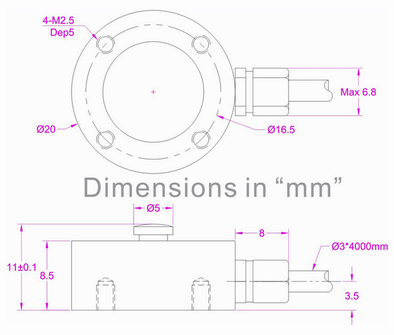 micro load cell 500kg 200kg 100kg 50kg