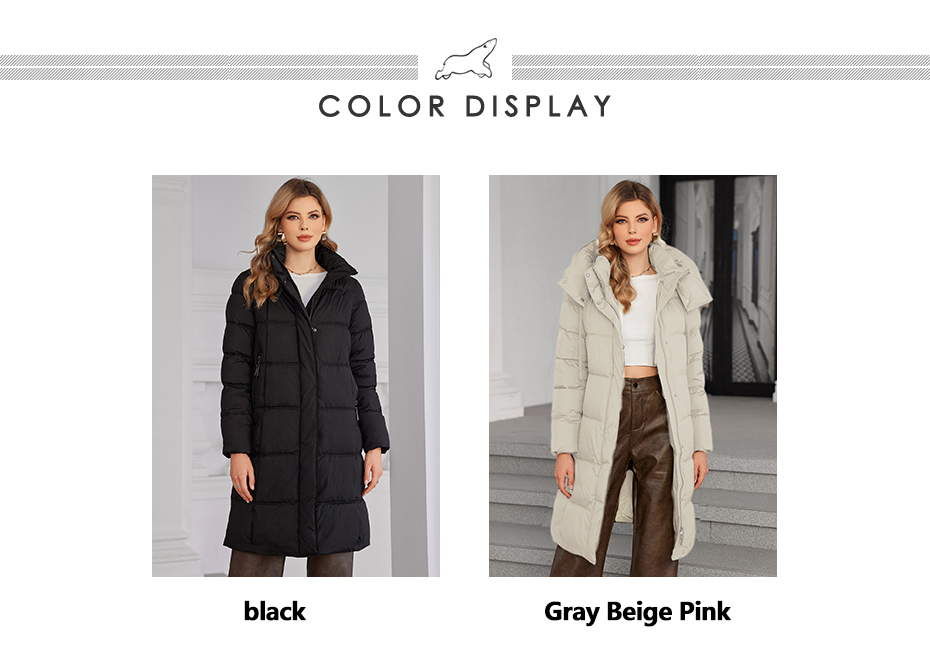 Mid Length Detachable Hood Thickened Down / Cotton Jacket, classic coat, nice colour, for daily wear, warm coat, classic style