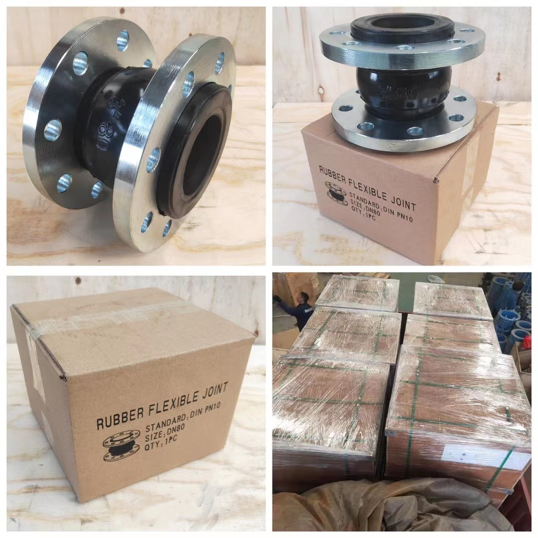 ANSI 150LB DIN PN16 Carbon Steel Galvanized Flange EPDM Rubber Flexible Rubber Expansion Joint