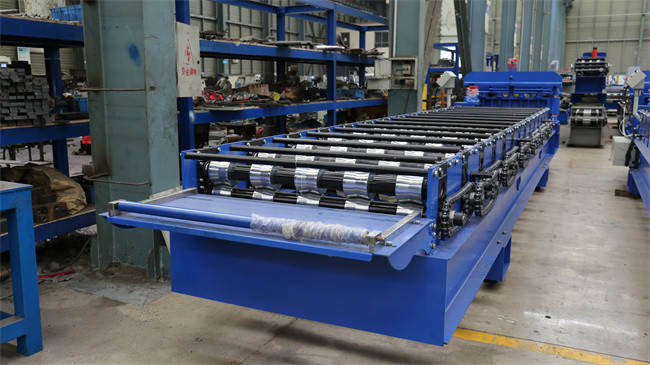 Aluminum Metal Glazed Tile Roll Forming Machine Steel Step Tile Forming Making Machine