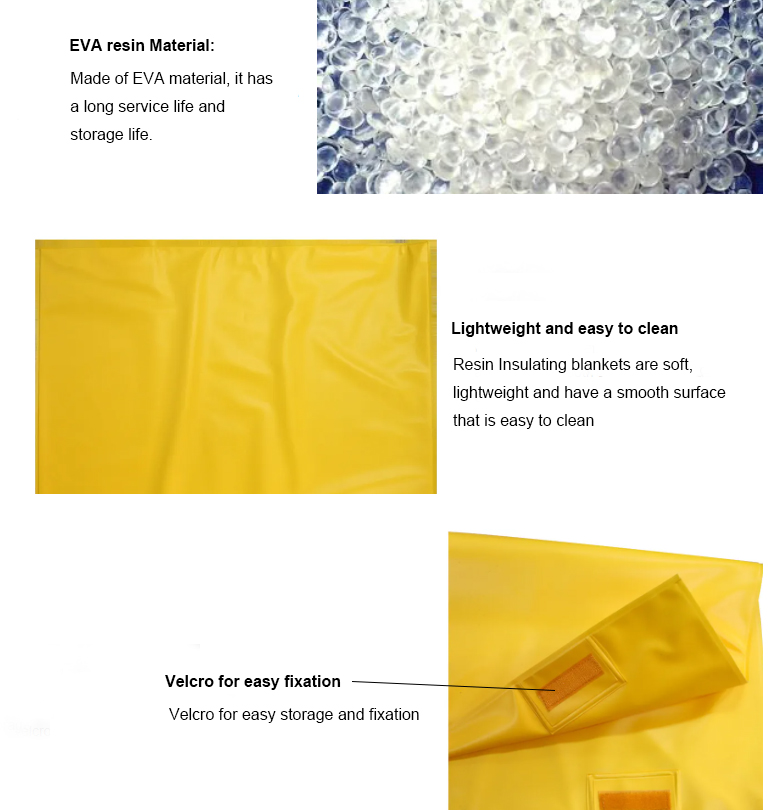 High Voltage Electrical Insulating Blanket to Prevent Body from Electric Shock Damage