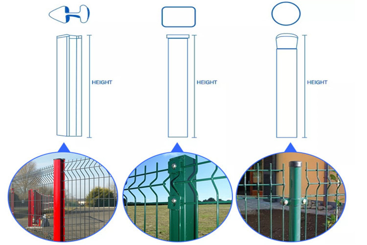 Q235 3D Curved Wire Mesh Fence For Highway / Airport Service Area