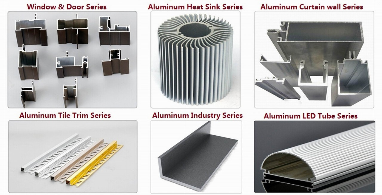 Powder Coating Black Aluminum Window and Door Extrusion Profiles for Tanzania