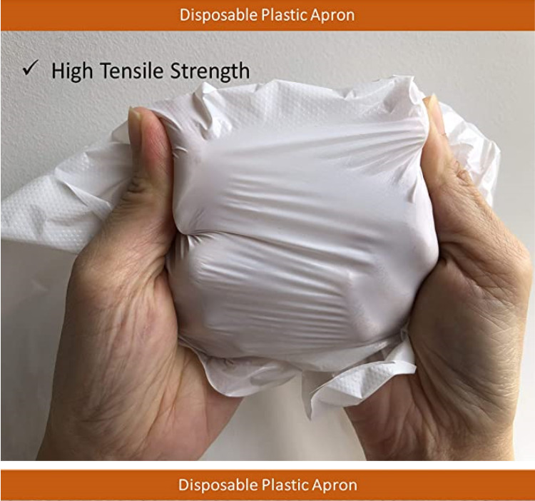 Polyethylene Disposable Plastic Apron Water Resistant For Hospitals