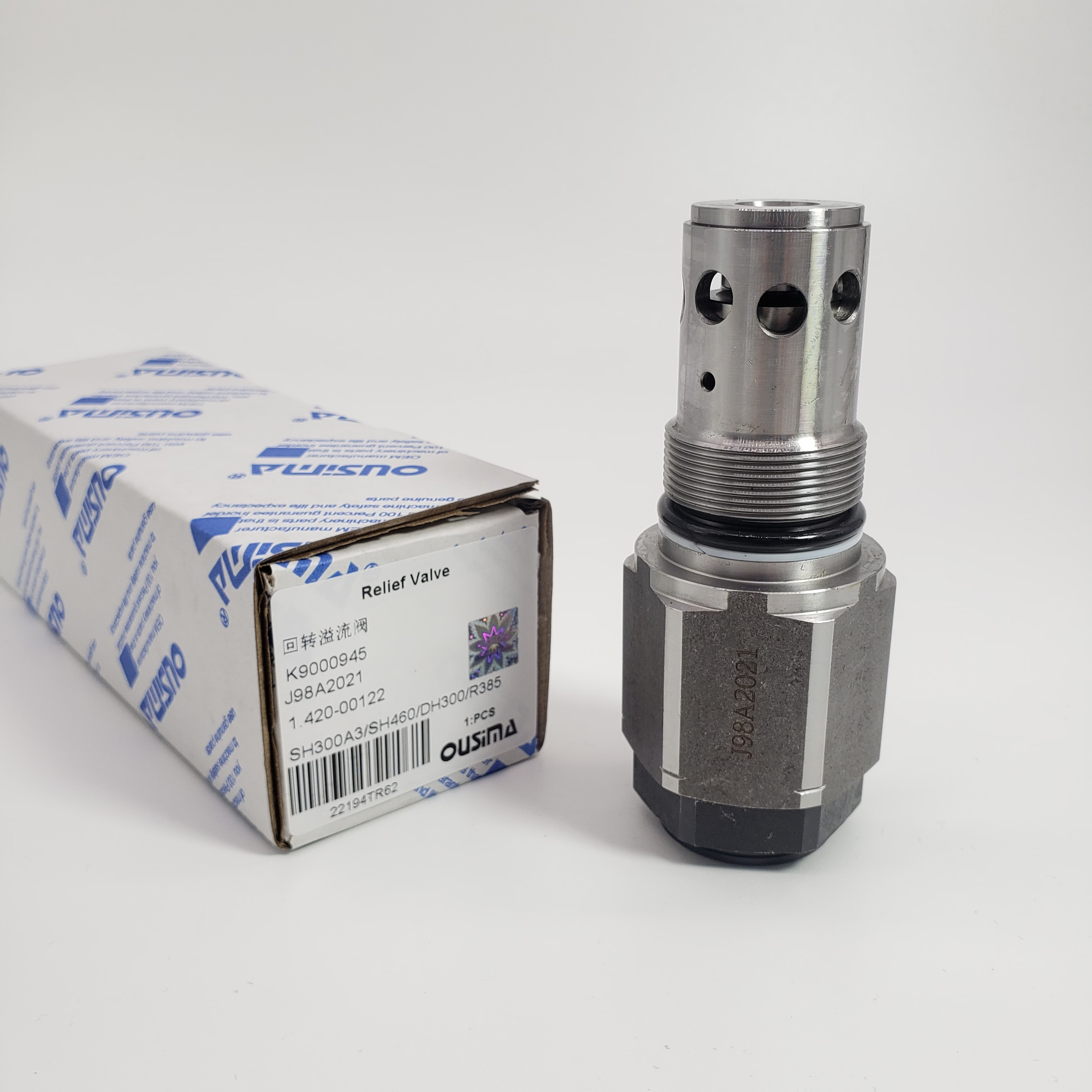 K9000945 J98A2021 1.420-00122 Relief Valve For DOOSAN DX300 S300 DH300 DH370-7 SUMITOMO SH300A3 SH460