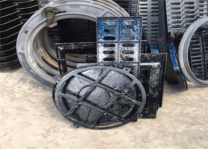 EN12 Cast Iron Drain Grate Inspection Chamber Cover D400 Ductile Iron Covers