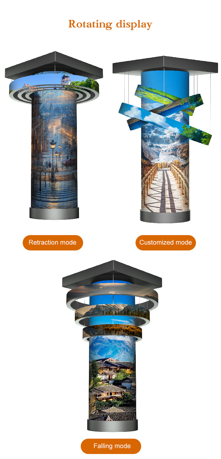 Aluminum Alloy Soft LED Screen Curved Indoor Signage Advertising Flexible LED Pan、