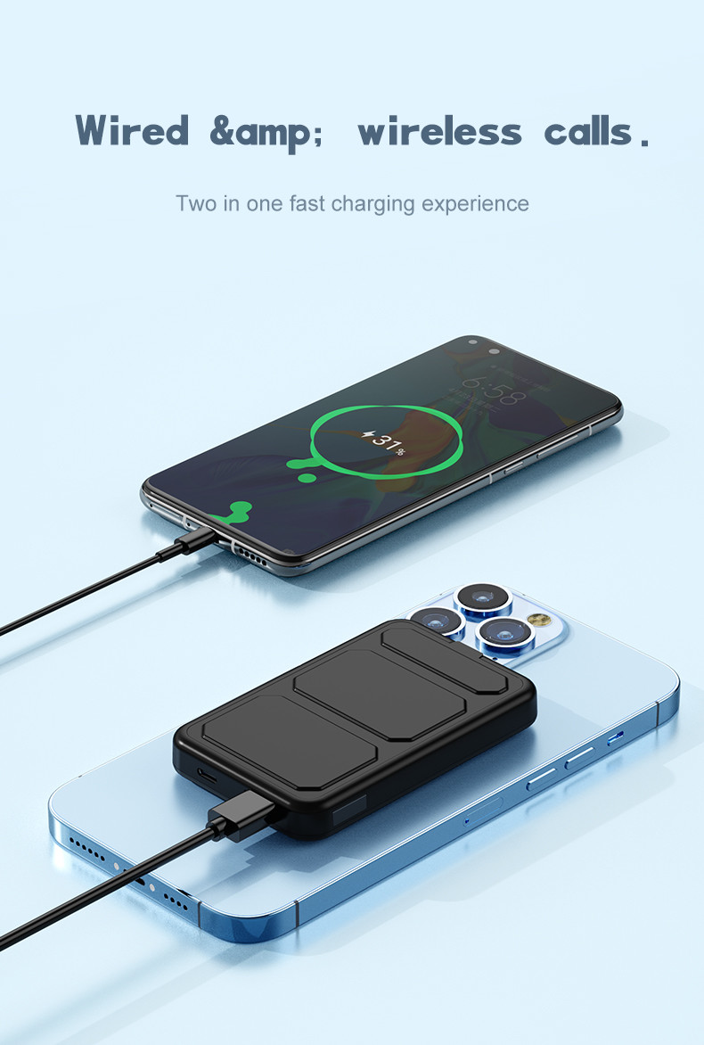 Chargers Batteries & Power Supplies 15W Fast Charging Magnetic Ultra Thin Wireless Charger 10000mah Power Bank