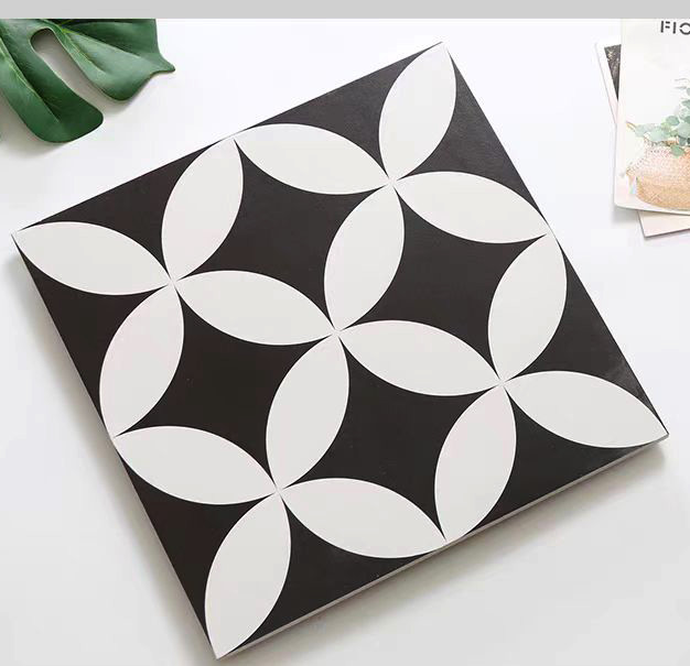 White And Black 200x200mm Ceramic Rustic Tile For Living Room And Wear-Resistant Wall Tiles For Balcony
