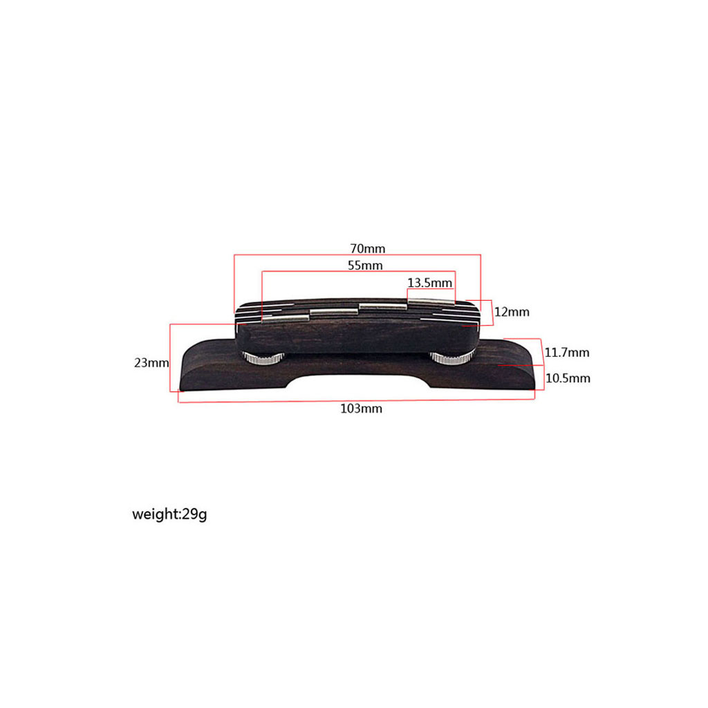 A Style Adjustable Mandolin Parts Bridge For Classical Acoustic Guitar Banjo