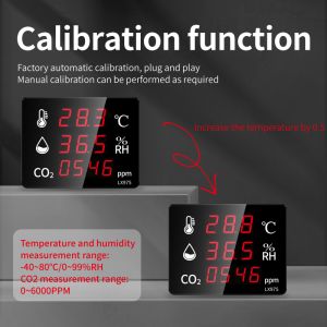 Household air Detector Temperature and Humidity Meter air Quality Monitor Co2