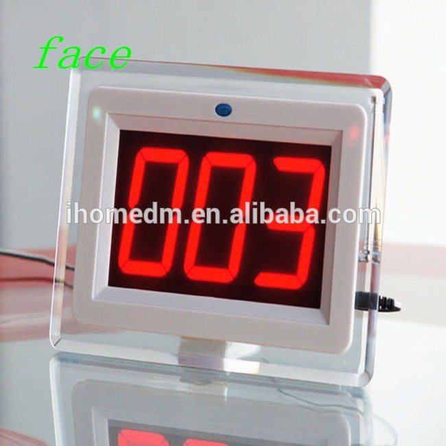 Cheap easy operation hospital clinic patient and nurse call bell wireless pager system with display receiver