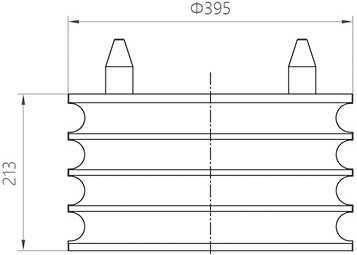 Compression Rubber Spring for Railway Vehicles