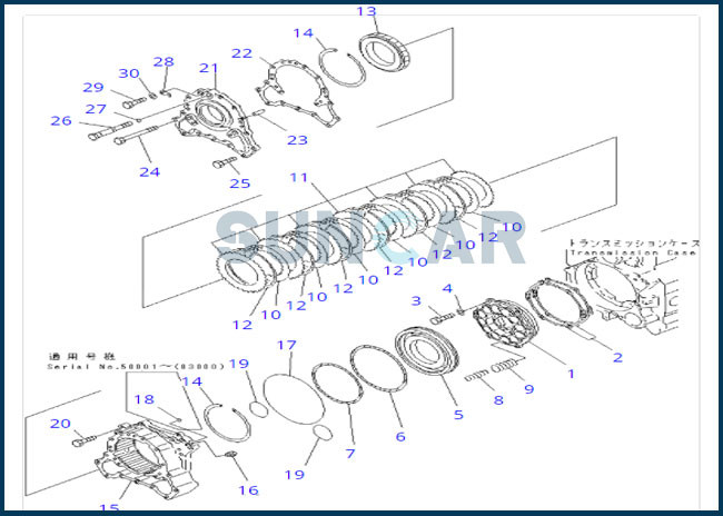 714-12-17180 7141217180 Gearbox Ring Seal Fits Transmission Wheel Loader KOMATSU
