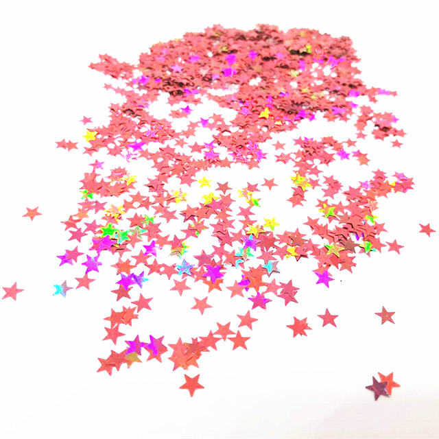 3mm Star Glitter Shape OEM for Wedding Event Concert in Stock