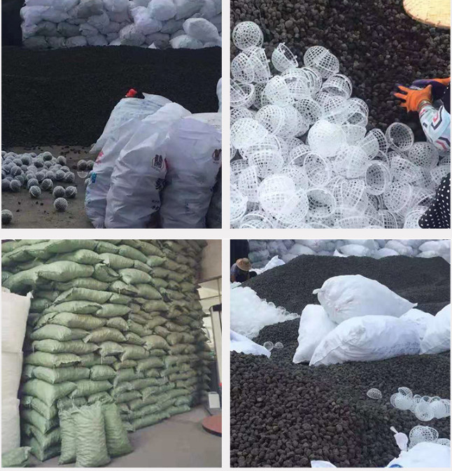 Plastic PP Suspended Bio Filler Hollow Ball for Wastewater Treatment
