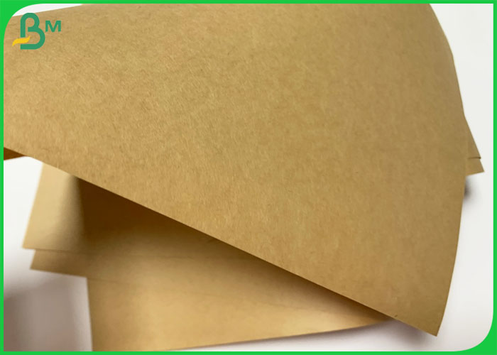  100% Wood Pulp Brown Kraft Paper 70gsm 80gsm For Snack Packaging Bag