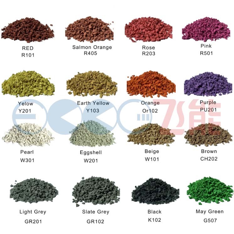Cutting Red Color EPDM Crumb Rubber Granules For Playgrounds