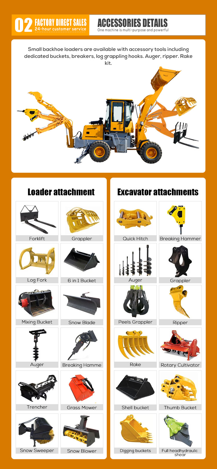 Diesel CE Epa Engine Mini Retroexcavadora Farm Backhoe Excavator Loader 4x4 Backhoe