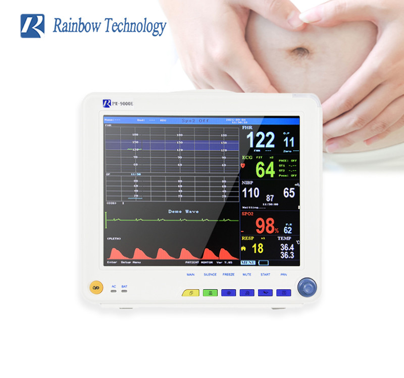 12.1 Inch Color TFT LCD Display Fetal Monitor Lightweight For ICU / CCU