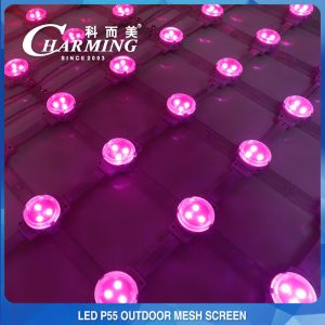  SMD3535 Windproof Net LED Panel , Multiscene Programmable LED Mesh Manufactures