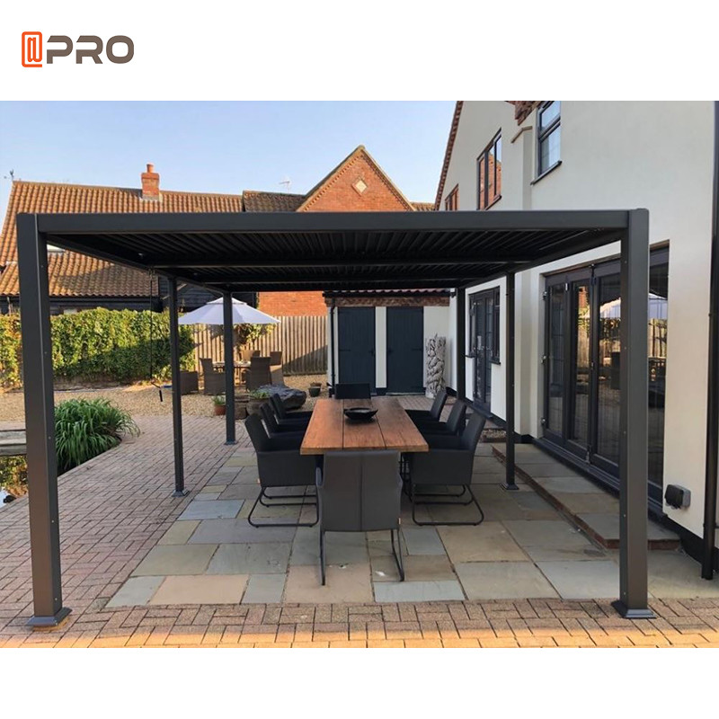 Weather Resistant Modern Aluminum Pergola Adjustable Outdoor Gazebo Kits
